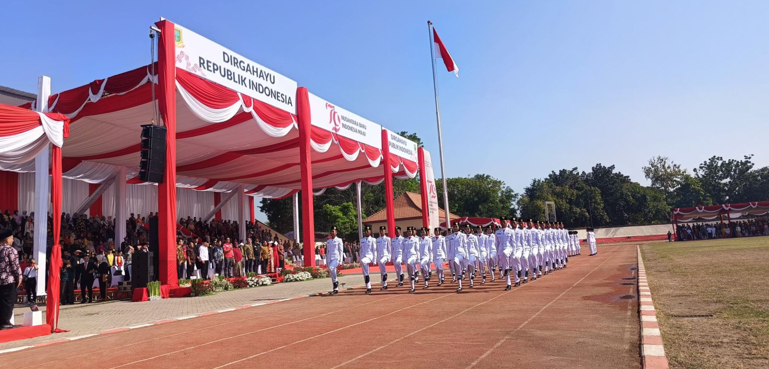 Pj Wali Kota Mojokerto Pimpin Upacara HUT Ke-79 RI, Ini Harapannya