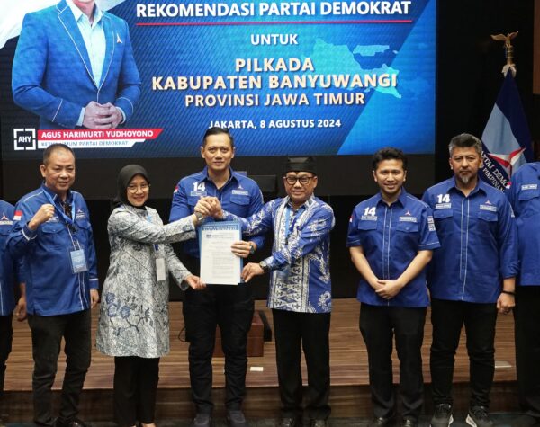 Demokrat Beri Rekom Ipuk-Mujiono di Pilkada Banyuwangi: Elektabilitasnya Tertinggi