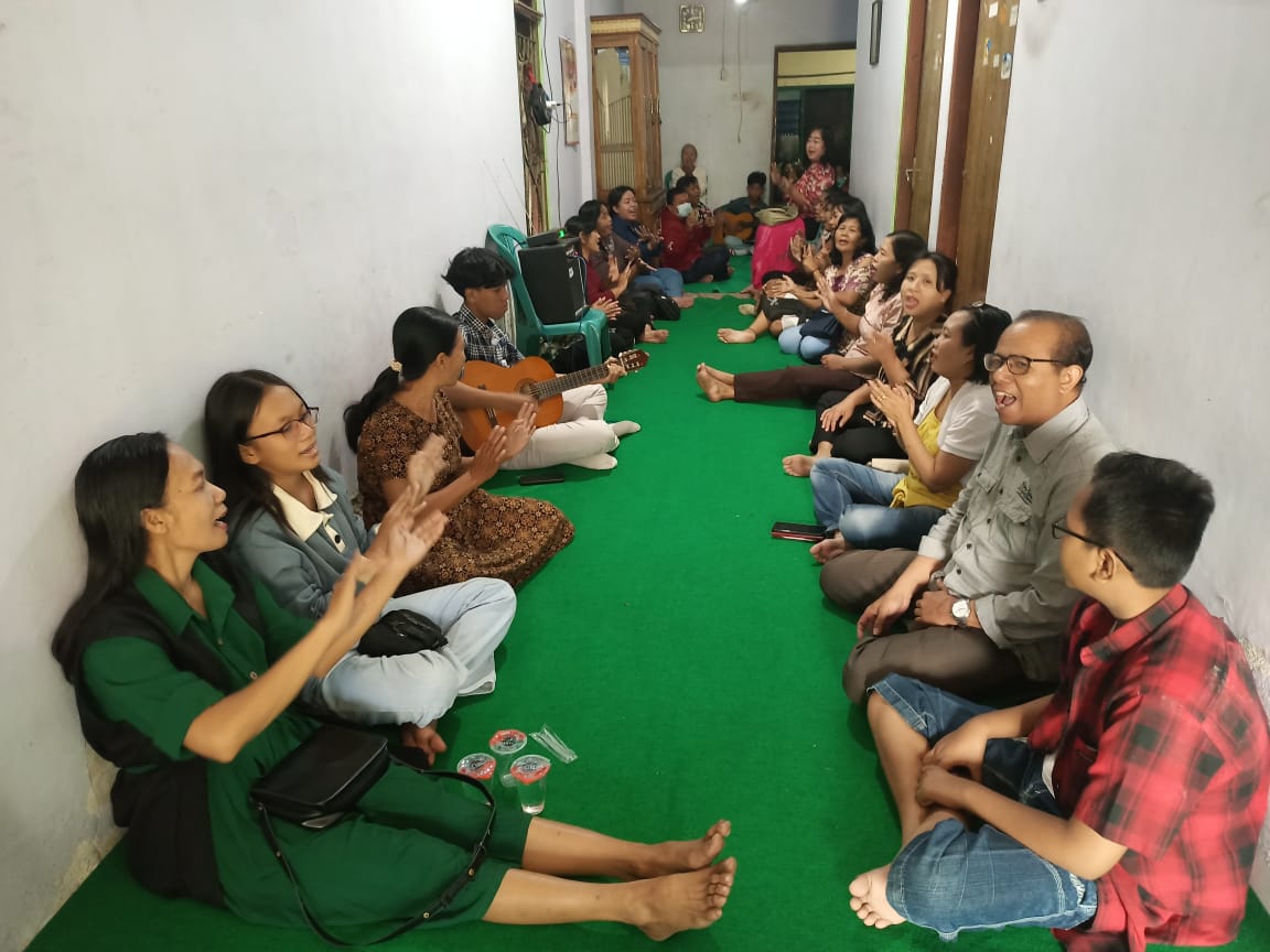 Ibadah GPdI Tarik di rumah salah seorang jemaat, Minggu (25/8/2024) (Dokpri) 