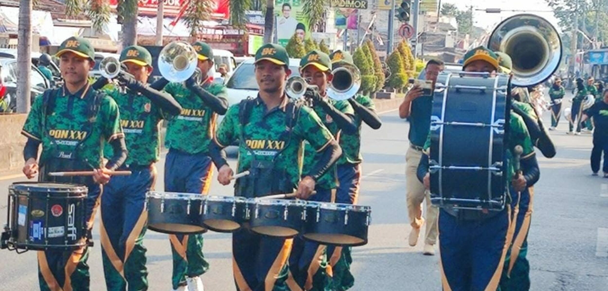 Tim Putri dan Putra Drumband PON Jatim Mantabkan Limit Waktu