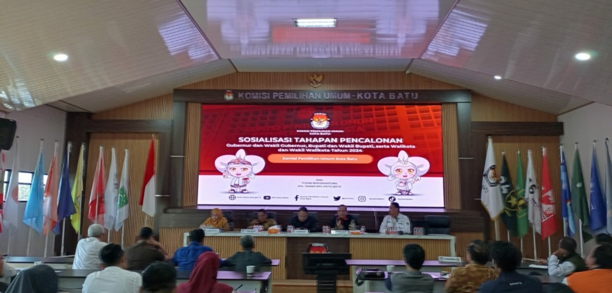 Dihadiri Seluruh Pimpinan Parpol, KPU Kota Batu Sosialisasi Pedoman Teknis Pemeriksaan Kesehatan