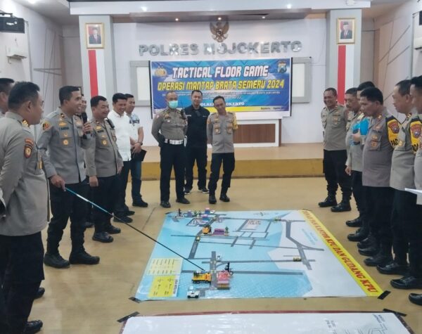 Tactical Floor Game, Polres Mojokerto Siap Kawal Amankan Sispamkota Pilkada 2024
