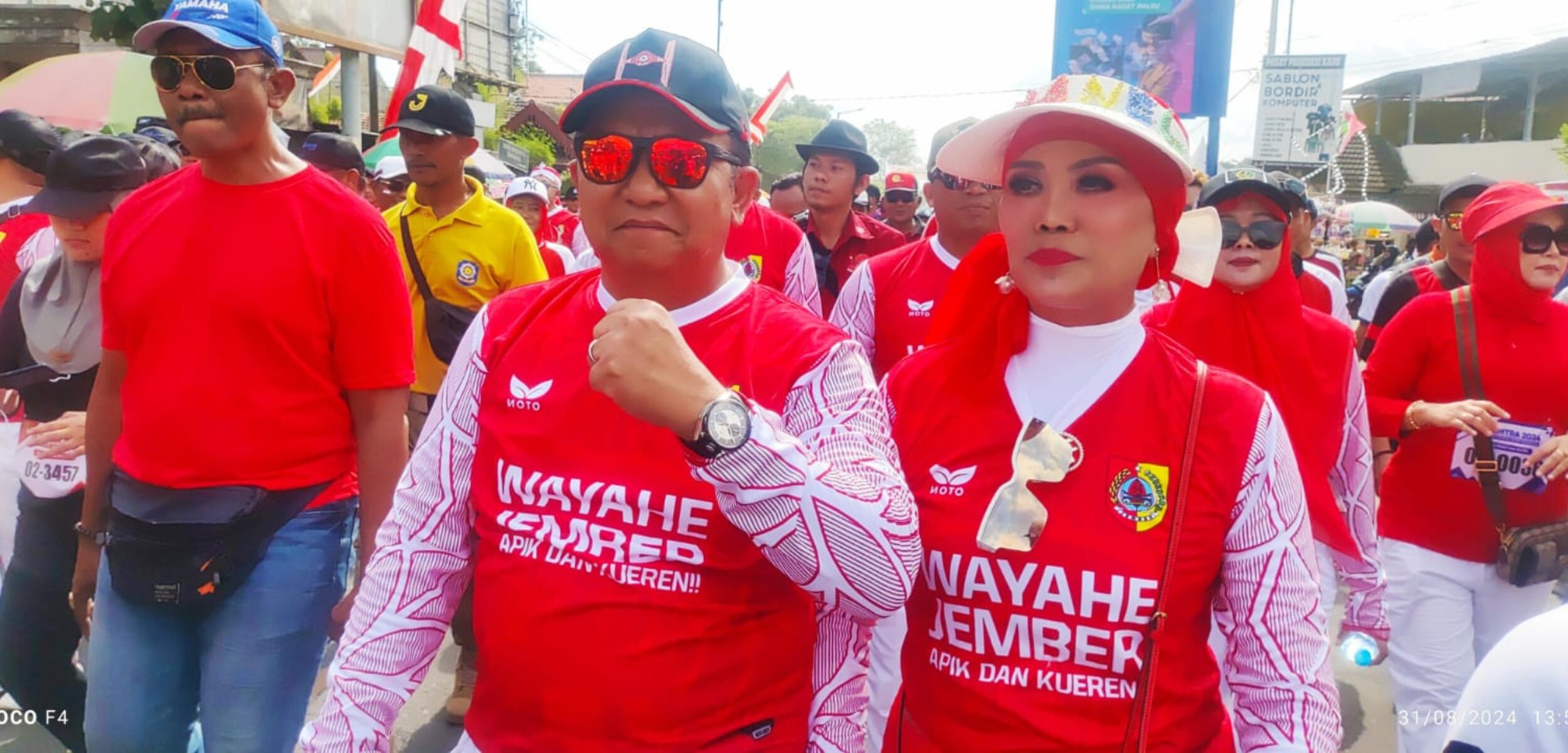 15 Ribu Orang Ramaikan Gerak Jalan Tajemtra Jember 2024, Kakek Yakobus jadi Peserta Tertua