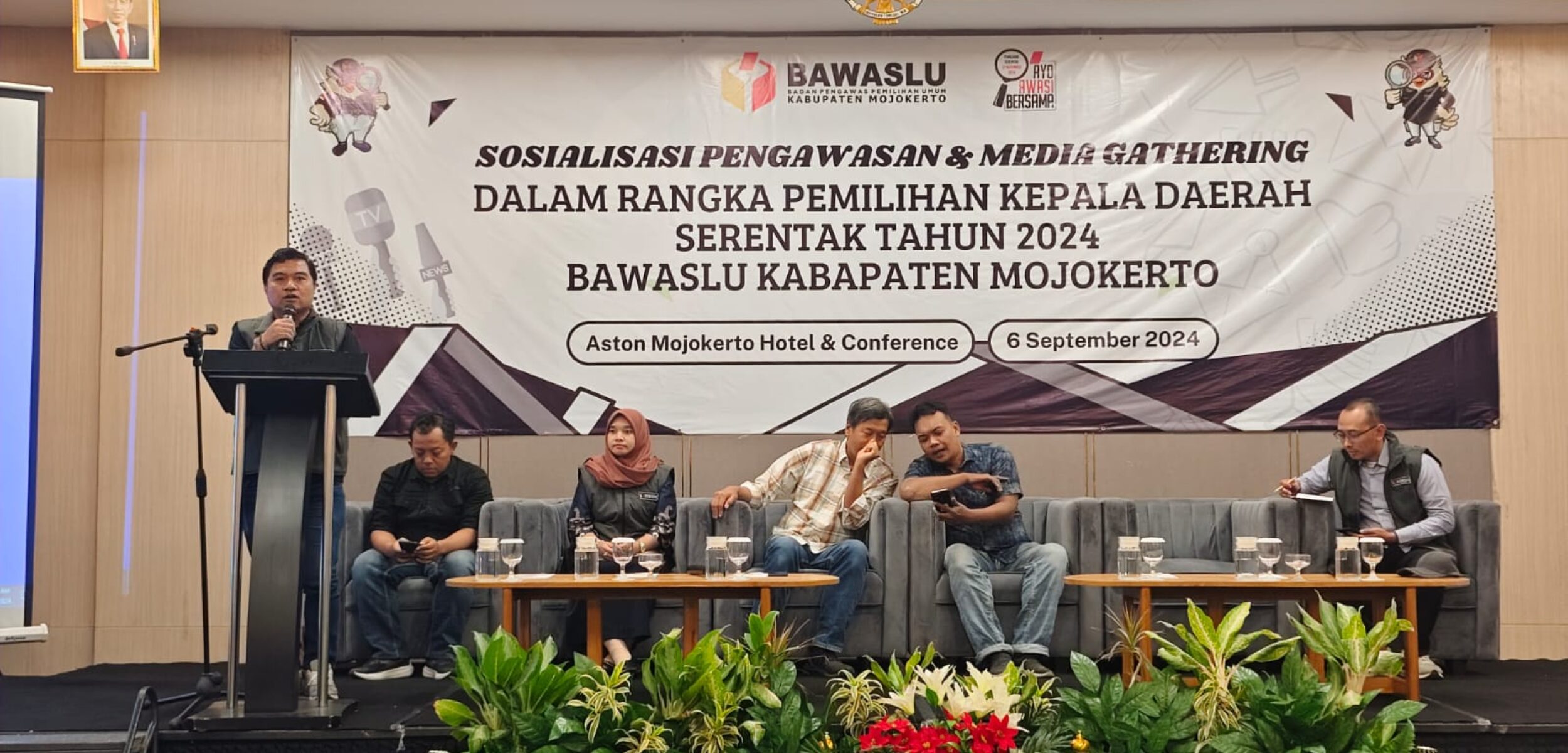 Bawaslu Kabupaten Mojokerto Ajak Insan Pers Awasi Pilkada 2024