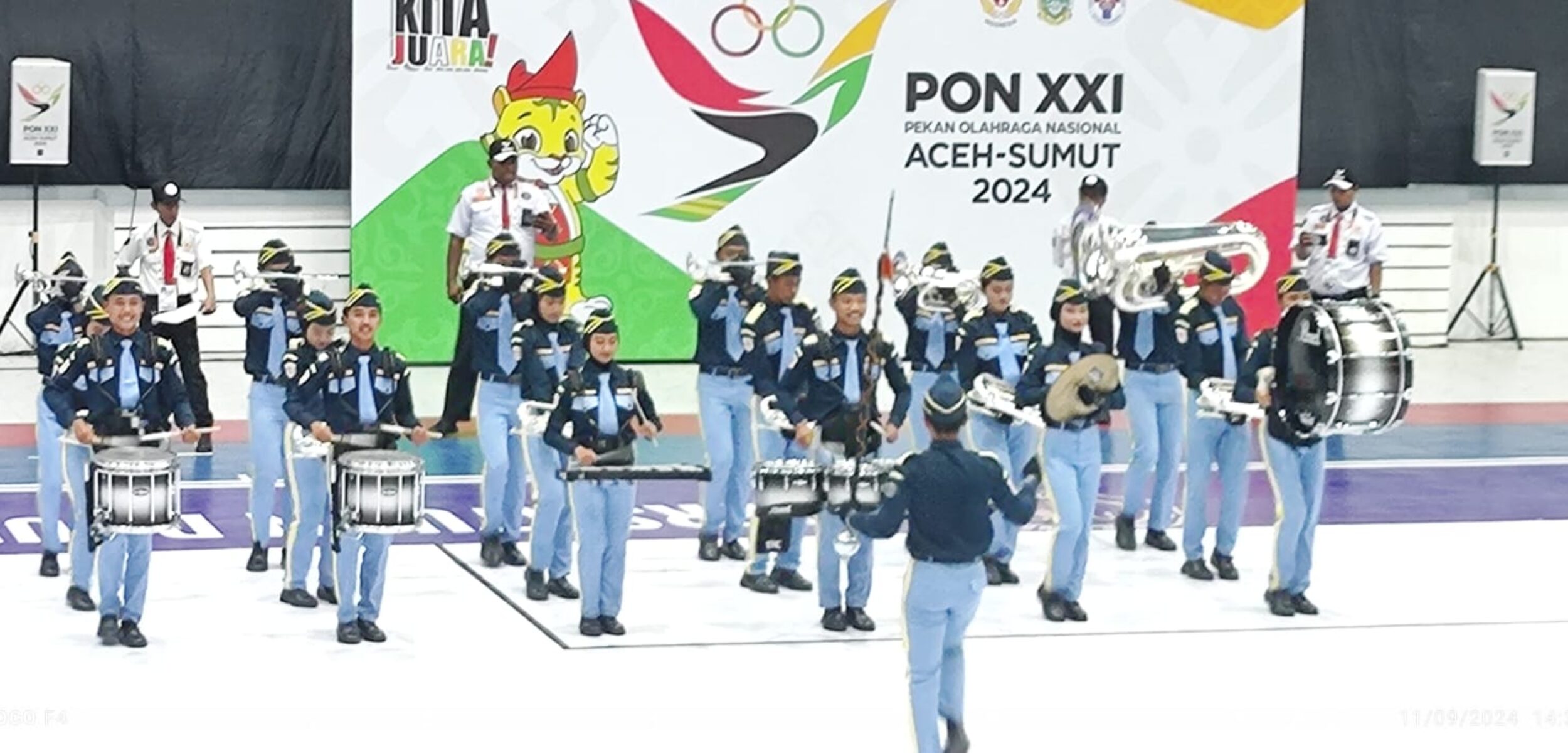 Diwarnai Protes Keputusan Wasit, Drumband Jawa Timur Raih Dua Medali di PON XXI Aceh-Sumut
