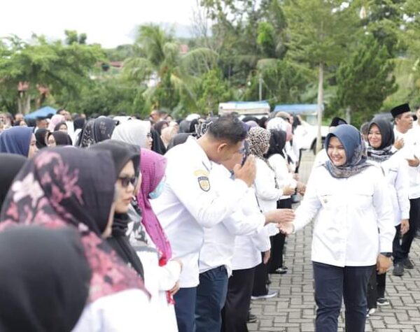 Kata-Kata Atika Azmi Jelang Cuti dari Wakil Bupati di Hadapan ASN Madina