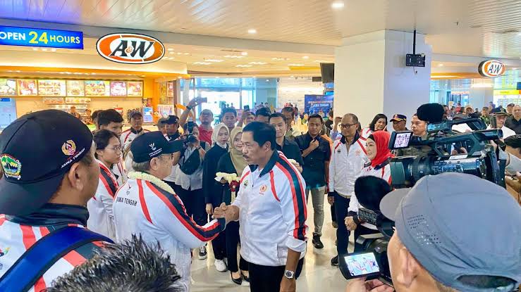 Pj Gubernur Sambut Kedatangan Atlet PON Jateng, Bawa Pulang 260 Medali