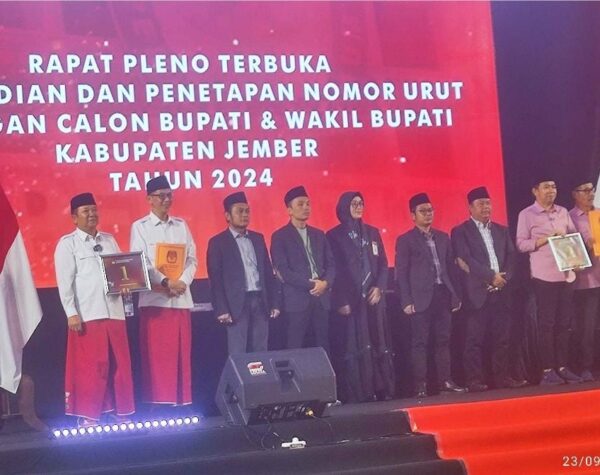 Pilkada Jember: Incumbent Hendy Siswanto-Gus Firjaun Nomor Urut 1, Gus Fawait-Joko Susanto 2