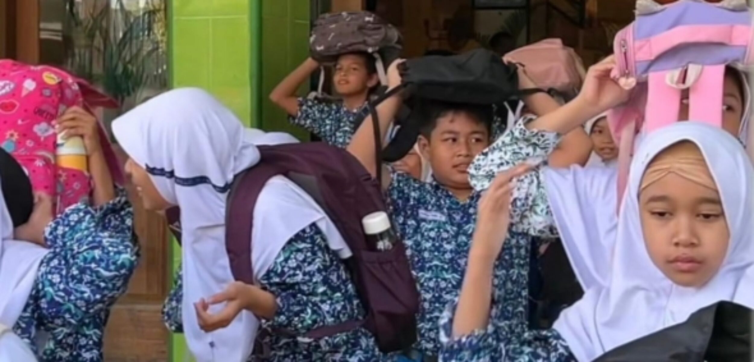Begini Keseruan Simulasi Siswa SD Al Muslim Jawa Timur Menghadapi Ancaman Megathrust