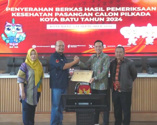 KPU Kota Batu Terima Hasil Pemeriksaan Kesehatan dari RS Karsa Husada, Semua Calon Lolos?
