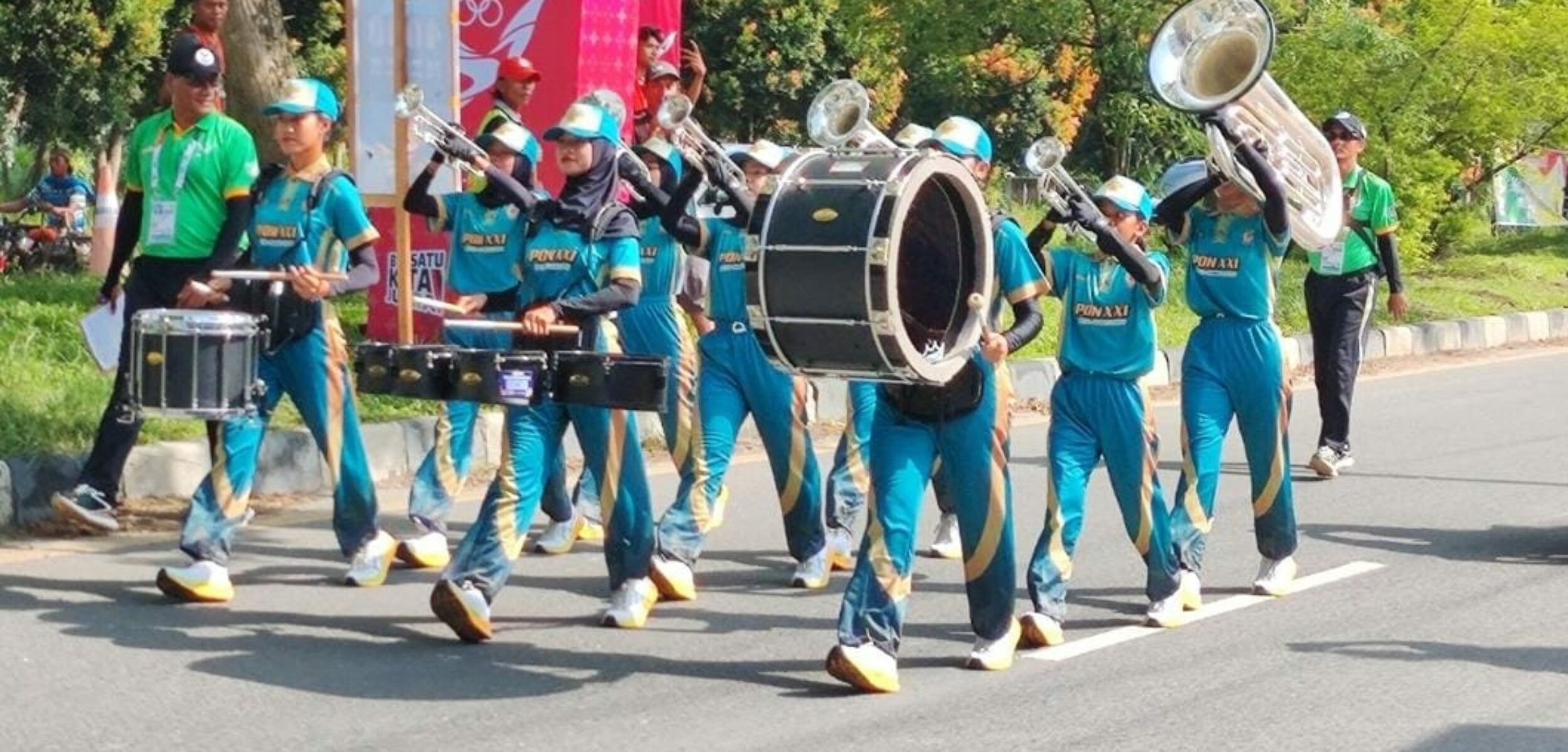 PON XXI Aceh-Sumut: Cabor Drumband Sumbang 1 Emas 1 Perunggu untuk Jawa Timur