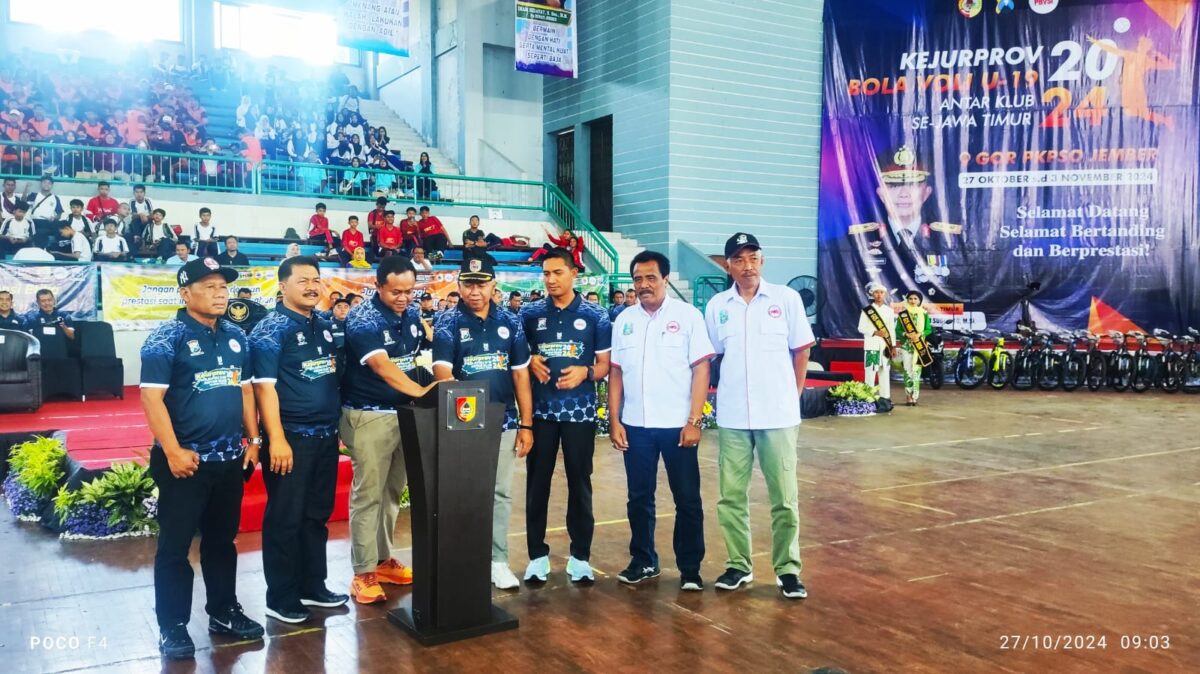 Kejurprov Bola Voli Piala Kapolda Jatim Resmi Dibuka, Tuan Rumah Jember Bidik 4 Besar