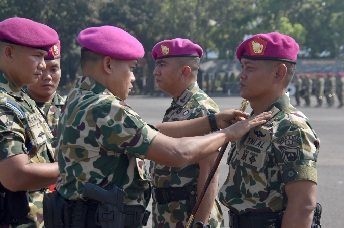 Komandan Brigif 2 Marinir Pimpin Sertijab Danyonif 1 Marinir