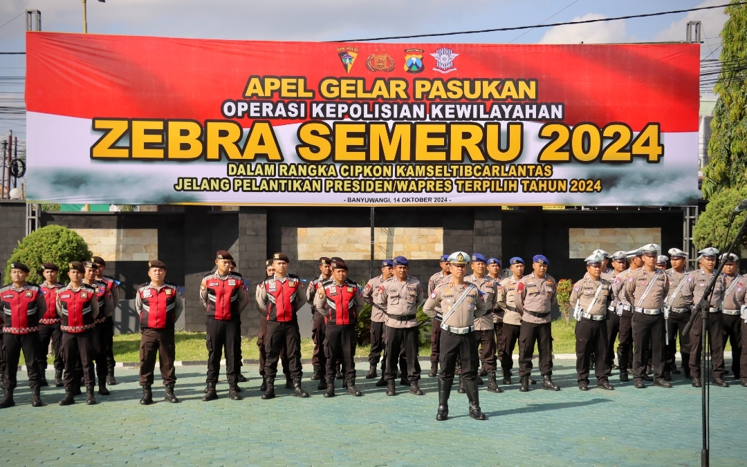 Polresta Banyuwangi Fokus Tekan Angka Kecelakaan di Operasi Zebra Semeru 2024