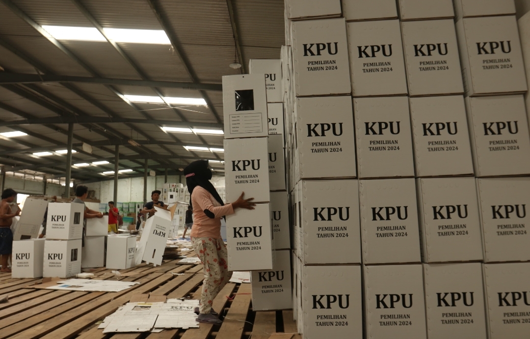 Logistik Pemilu Lengkap Diterima KPU Banyuwangi Kecuali Surat Suara