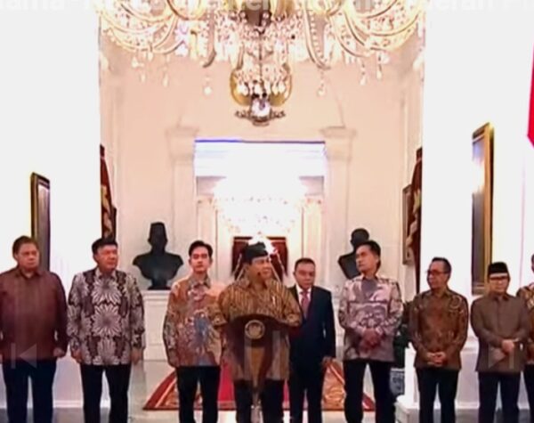 Daftar 56 Menteri Kabinet Gemuk Prabowo-Gibran