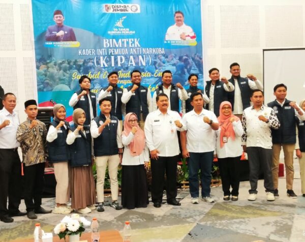 Dispora Jember Gelar Bimtek dan Pengukuhan Kader Anti Narkoba