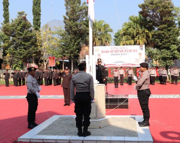 Upacara Sumpah Pemuda, Polres Batu Gaungkan Kolaborasi Kembangkan Potensi Generasi Muda
