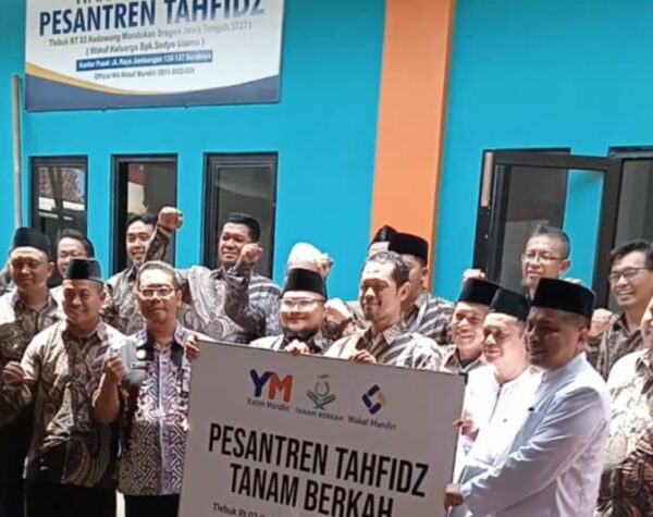 Dukung Program Indonesia Mengaji, Yayasan Yatim Mandiri di Sragen Resmikan Ponpes Tahfiz Gratis