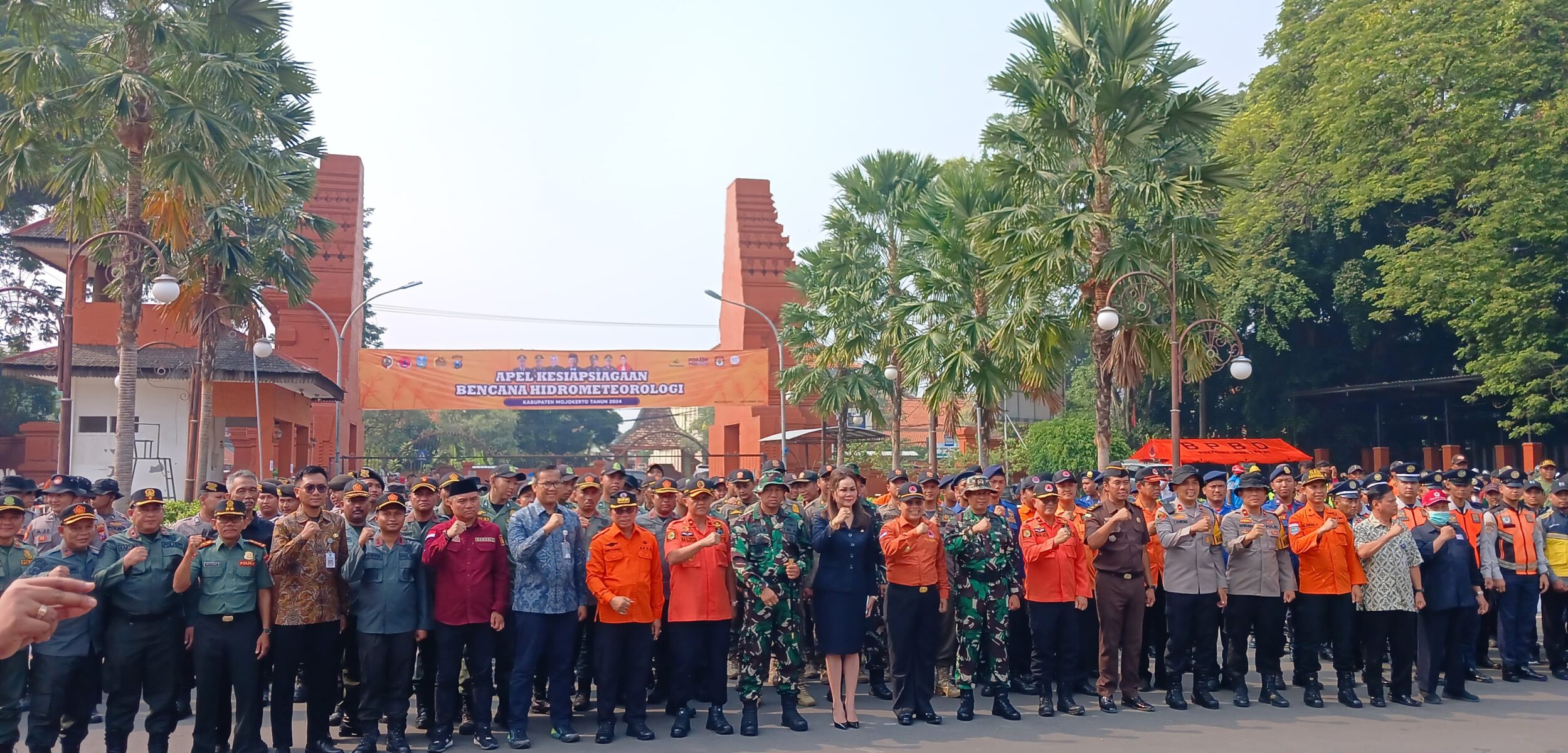 Pemkab Mojokerto Gelar Apel Kesiapsiagaan Bencana Hidrometeorologi Jelang Pilkada 2024