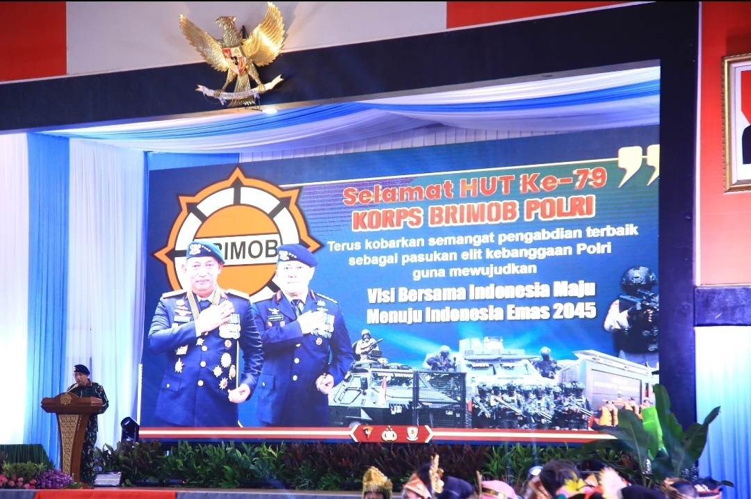 acara Syukuran HUT Ke-79 Korps Brimob Polri di Mako Brimob Kelapa Dua, Depok, Jawa Barat. (Redaksi / Kabarterdepan.com)