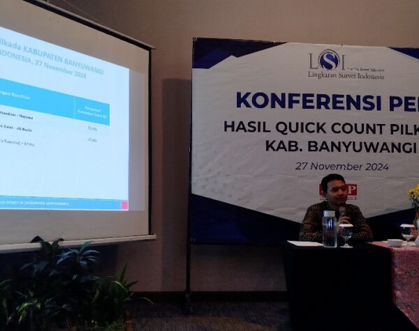 Ipuk-Mujiono Menangi Pilkada Banyuwangi Berdasarkan Hasil Quick Count LSI Denny JA