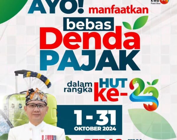 HUT Ke-23, Pemkot Batu Hapus Denda Pajak Daerah Mulai 1 hingga 31 Oktober 2024