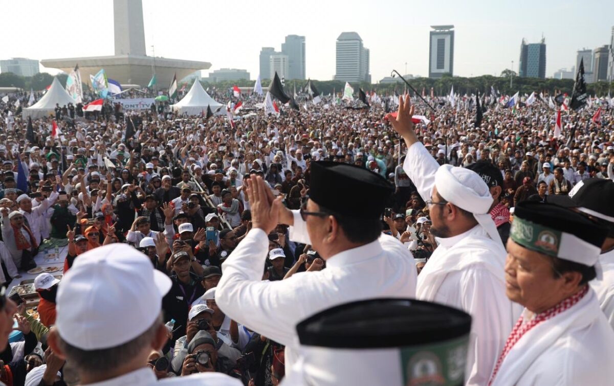 Potret Prabowo menghadiri Reuni Akbar Persaudaraan Alumni (PA). (@prabowo / Kabarterdepan.com)