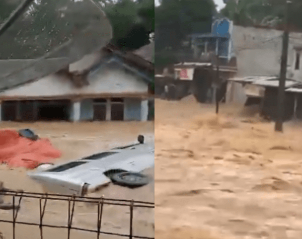 Banjir Hebat di Sukabumi, Kendaraan dan Rumah Warga Terseret Arus