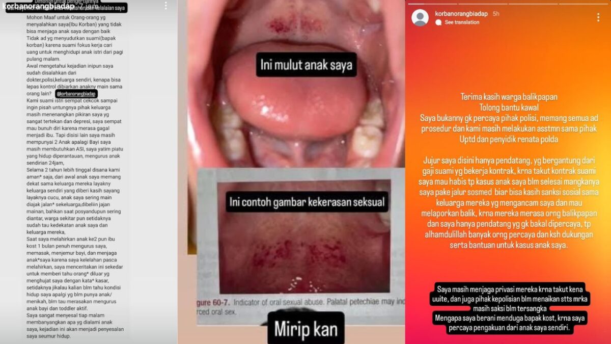 Tega! Bapak Kos di Balikpapan Cabuli Balita Usia 2 Tahun, Ibu Korban Diancam Dilaporkan Balik