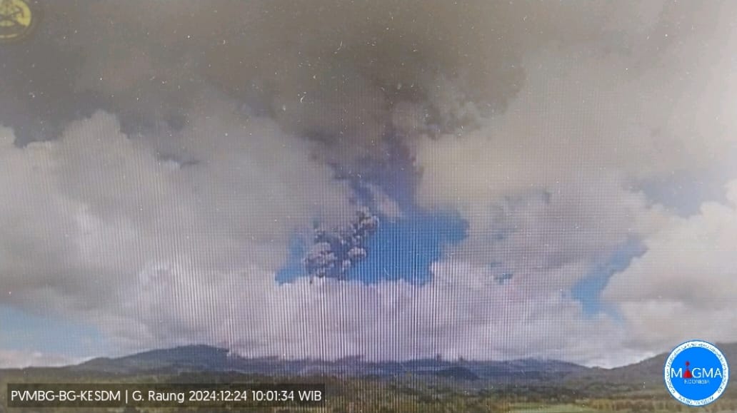 Gunung Raung di Banyuwangi Erupsi, Status Waspada