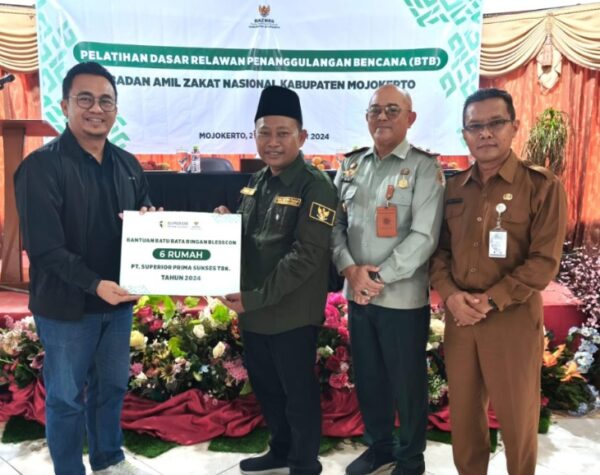 Bantu Pembangunan Rumah Tidak Layak Huni di Mojokerto, BLES Raih Apresiasi dari Baznas