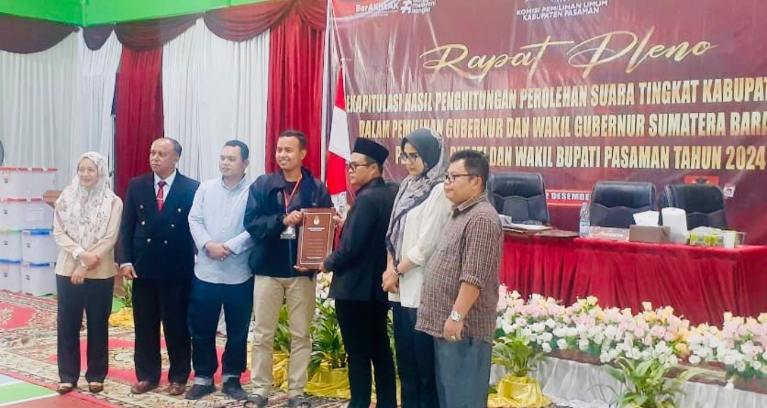 Sempat Alot, KPU Tetapkan Welly-Anggit Pemenang Pilkada Pasaman