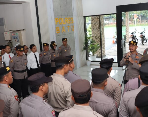 Cek Kesiapan Nataru 2024, Polres Batu Tekankan Pengamanan Berbsis Empati