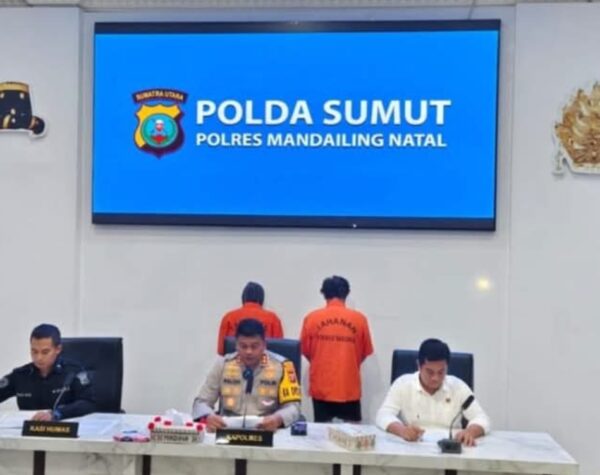 Polres Madina Amankan Dua Pelaku Seks Threesome yang Videonya Viral