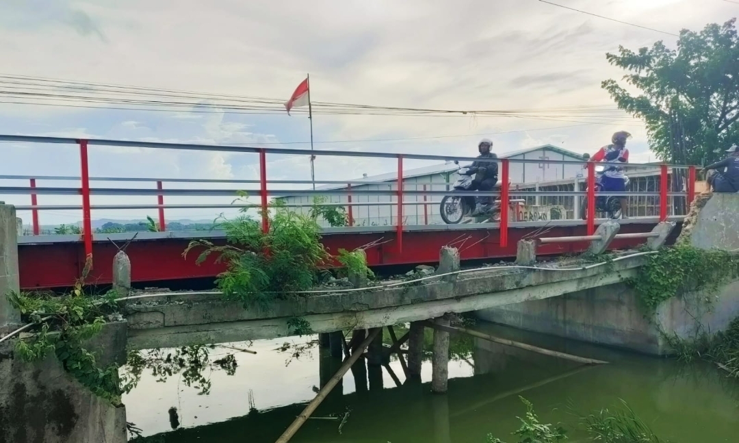 Dibangun Anggaran DIF Rp 294 Juta, Jembatan Nambuhan Bersifat Sementara, Ini Faktanya