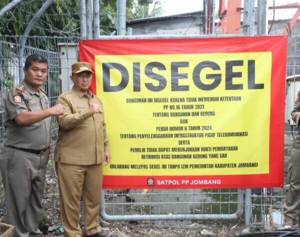 Pemkab Jombang Tertibkan Tower BTS Tak Berizin di Desa Jelak Ombo