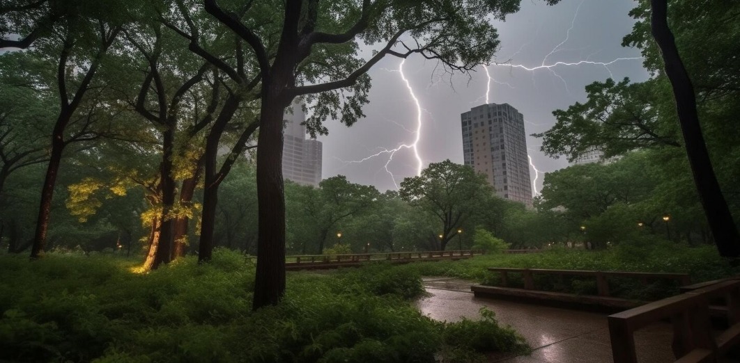 cuaca jakarta hujan petir