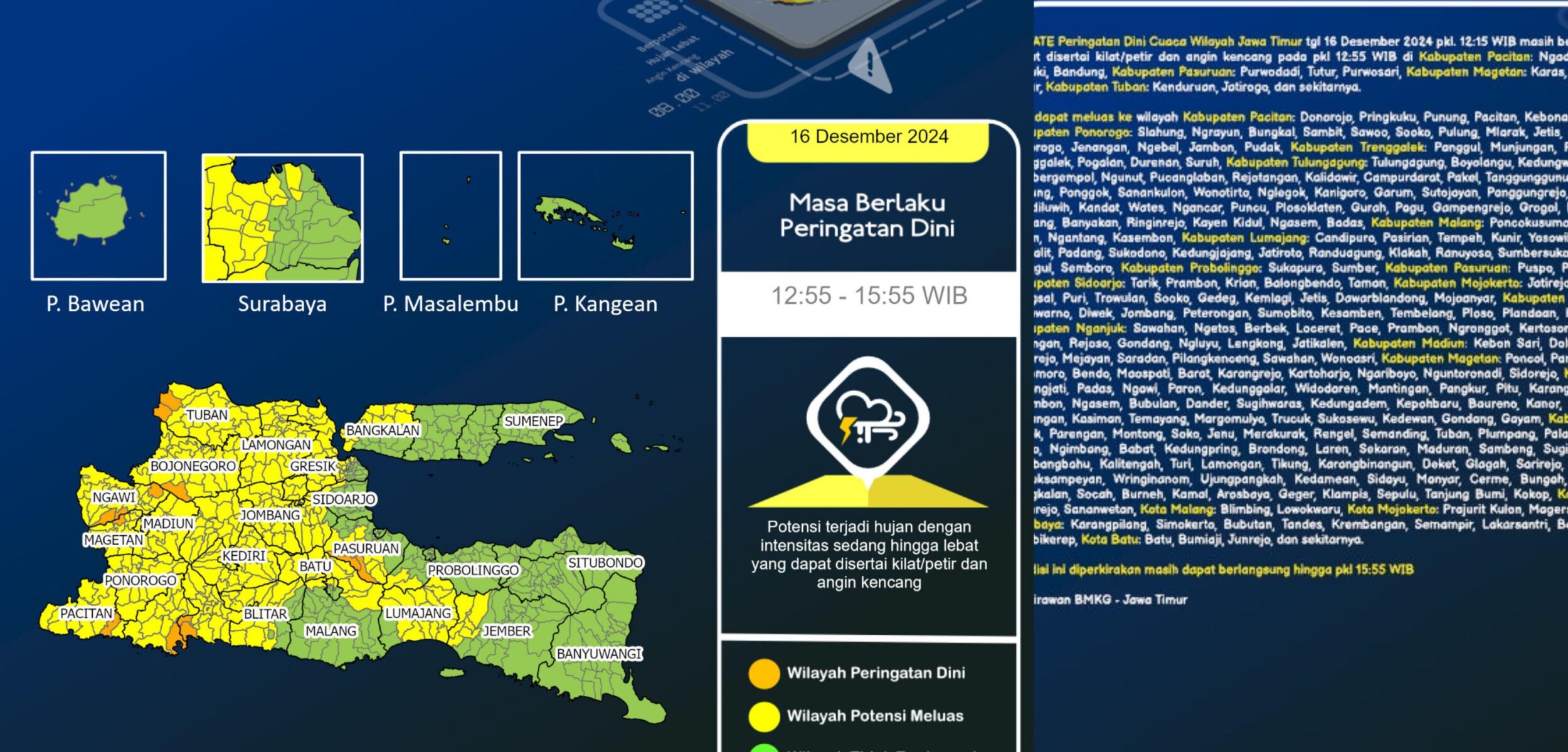 BMKG Keluarkan Peringatan Dini Cuaca Ekstrem di Kota Mojokerto, Mas Pj Imbau Warga untuk Waspada