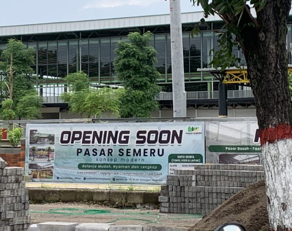 Pasar Semeru, Siap Dibuka Februari 2025