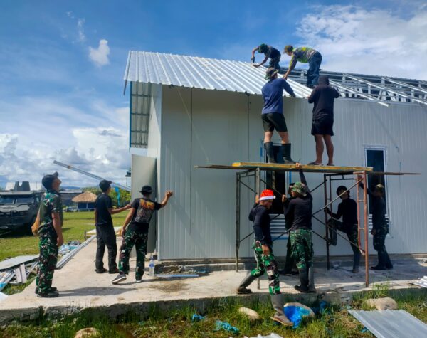Gereja Knockdown, Wujud Sinergitas Kesatria Mayangkara untuk Masyarakat Papua Pegunungan