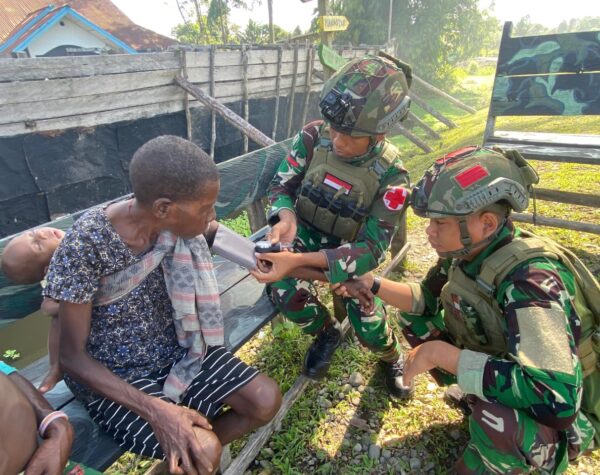 Siap Sedia Pelayanan Kesehatan Satgas Yonif 503/Mayangkara untuk Masyarakat Papua