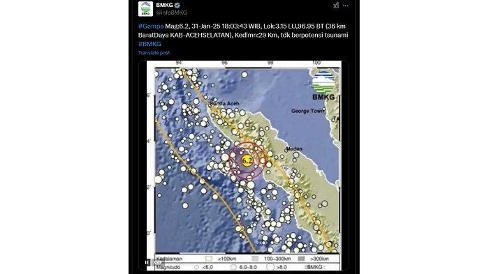 GEMPA ACEH 31 Januari 2025