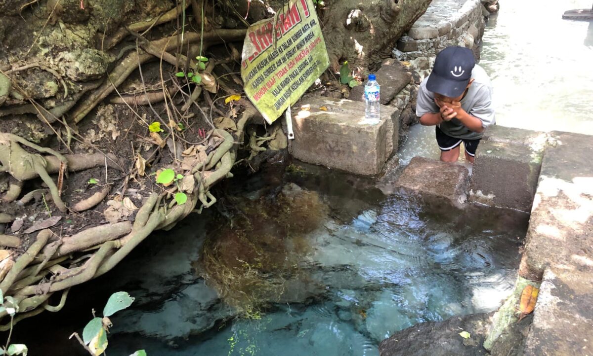 Sumber buntung di Desa Randubango, Kecamatan Mojosari, Kabupaten Mojokerto (Andy / Kabarterdepan.com) 