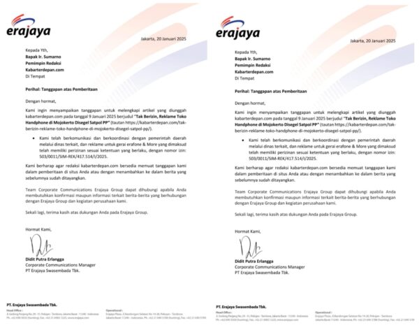 Gerai Erafone di Mojokerto Disegel, Erajaya Group Berikan Klarifikasi
