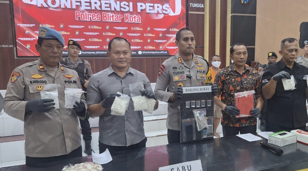 Polres Kota Blitar Bongkar Peredaran Narkoba dan Ungkap Pencurian
