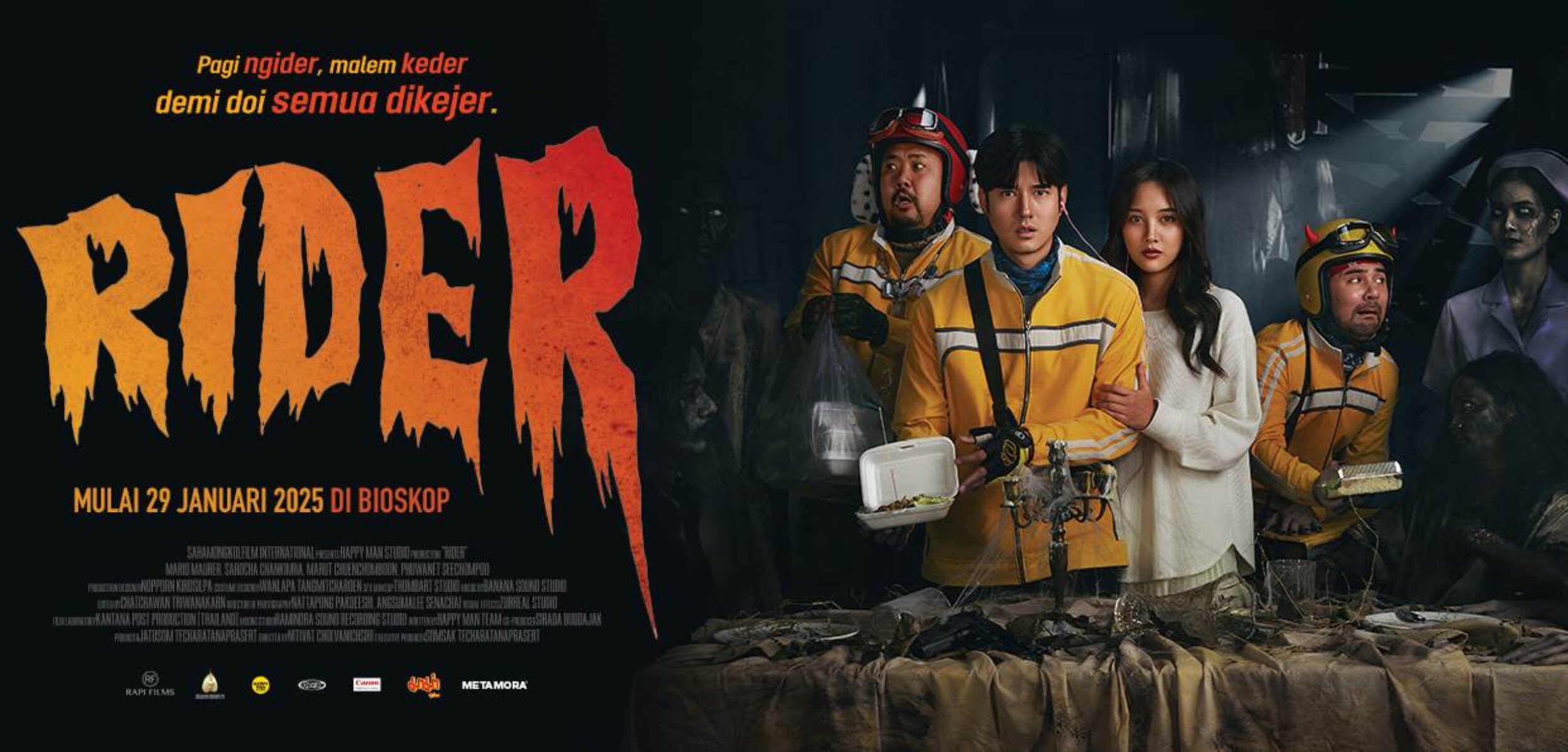 Film Horor Komedi Thailand ‘Rider’ Tayang di Bioskop Indonesia, Dibintangi Mario Maurer