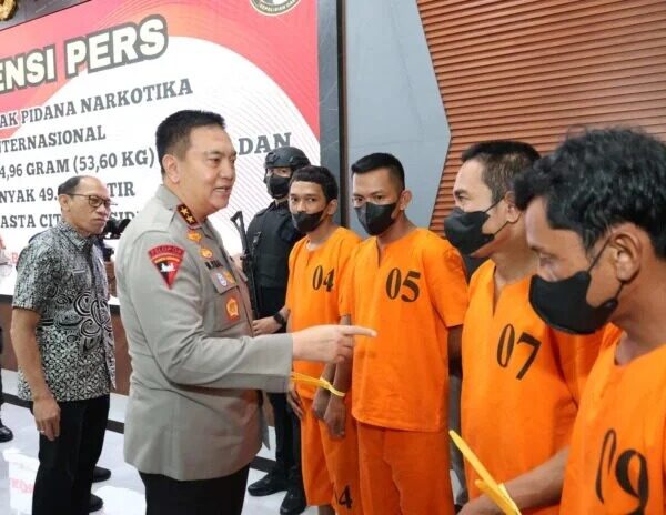 Polda Riau Ungkap Narkotika Jaringan Internasional, Sabu 53 Kg Berhasil Diamankan