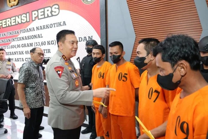 Polda Riau Ungkap Narkotika Jaringan Internasional, Sabu 53 Kg Berhasil Diamankan