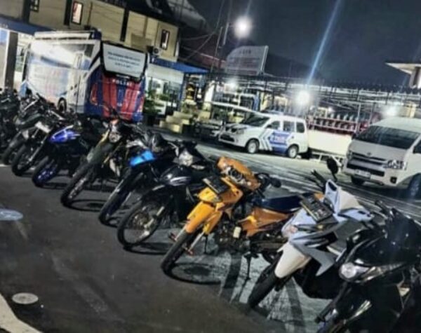 Polres Kota Blitar Razia Balap Liar, Amankan 48 Motor Berknaplot Brong